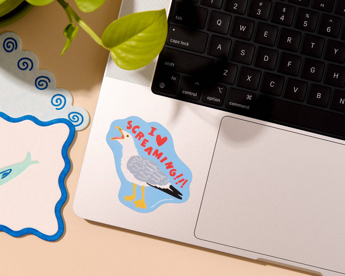 Vinyl Sticker—I Heart Screaming
