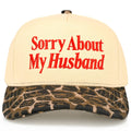 SORRY ABOUT MY HUSBAND Letter Two Tone Trucker Hat