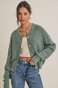 WAFFLE CARDIGAN