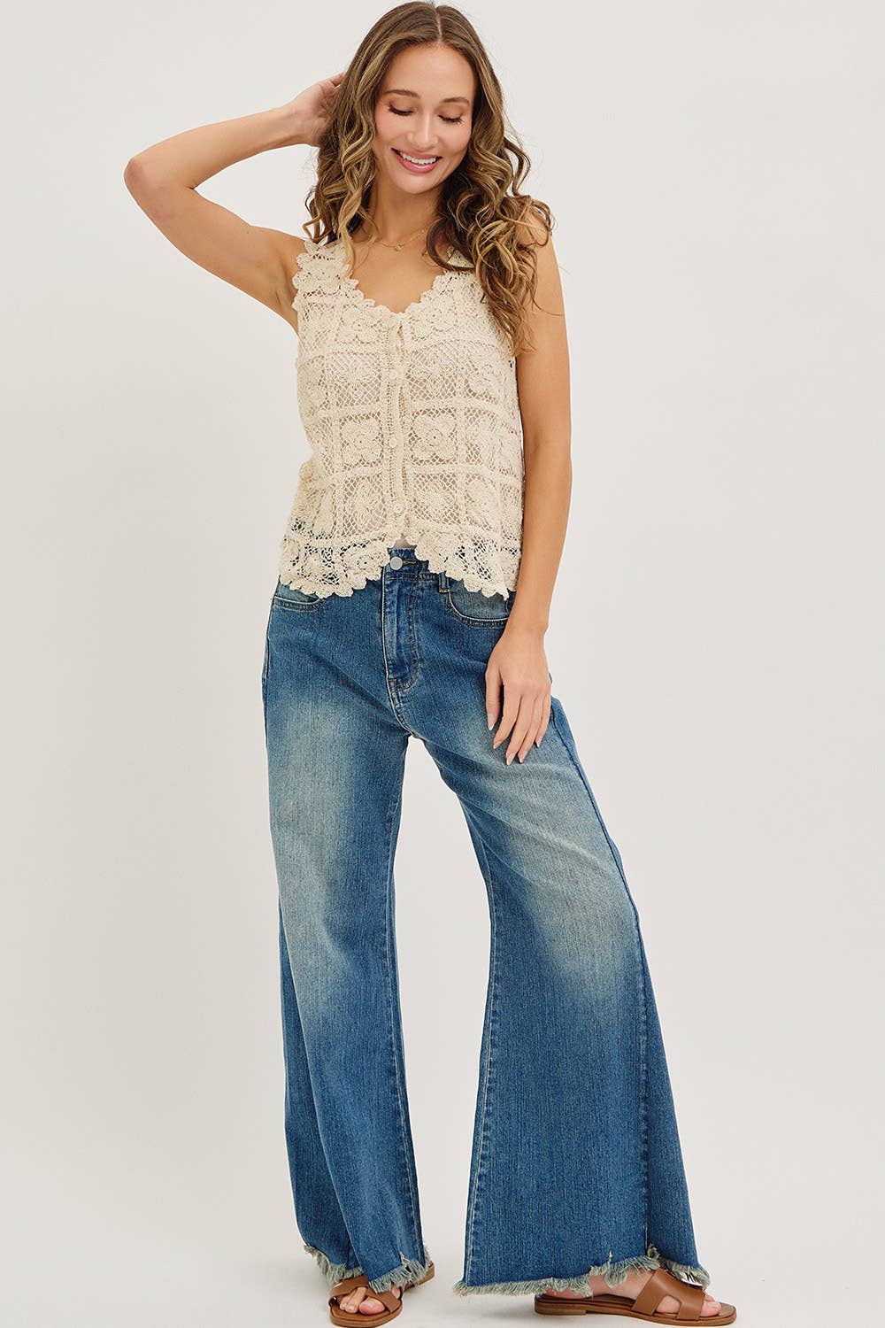 CROCHET LACE TOP