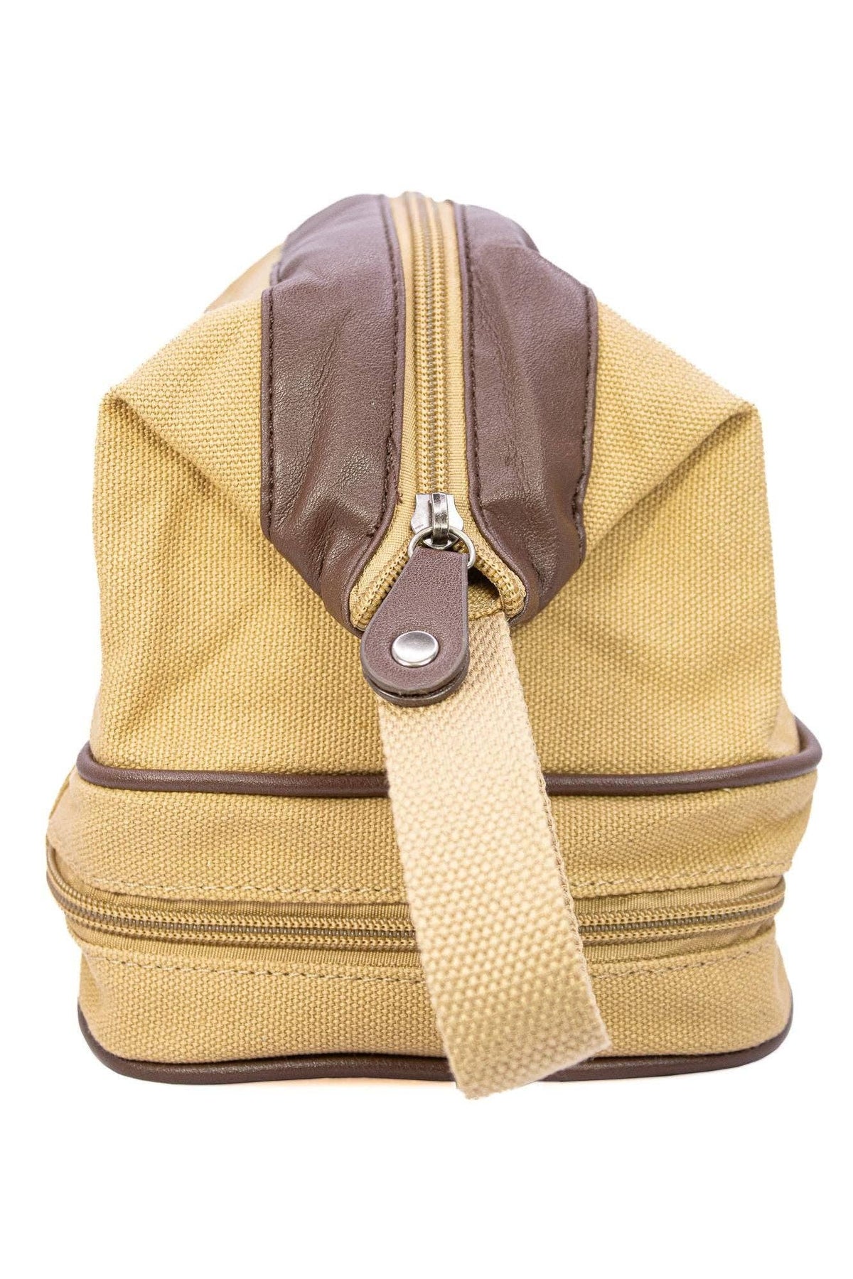 Mallard Men’s Khaki Canvas Toiletry Dopp Bag