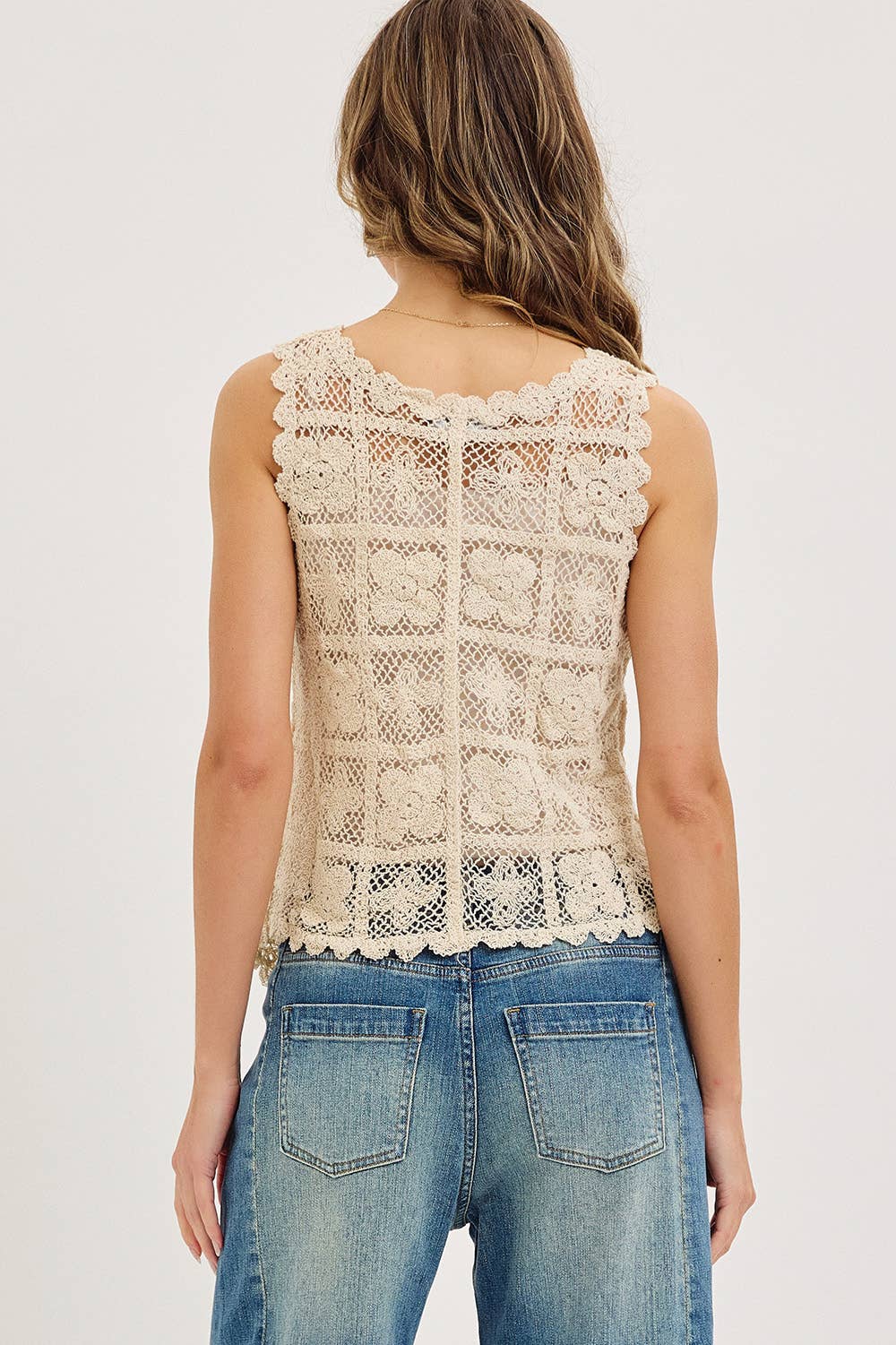 CROCHET LACE TOP