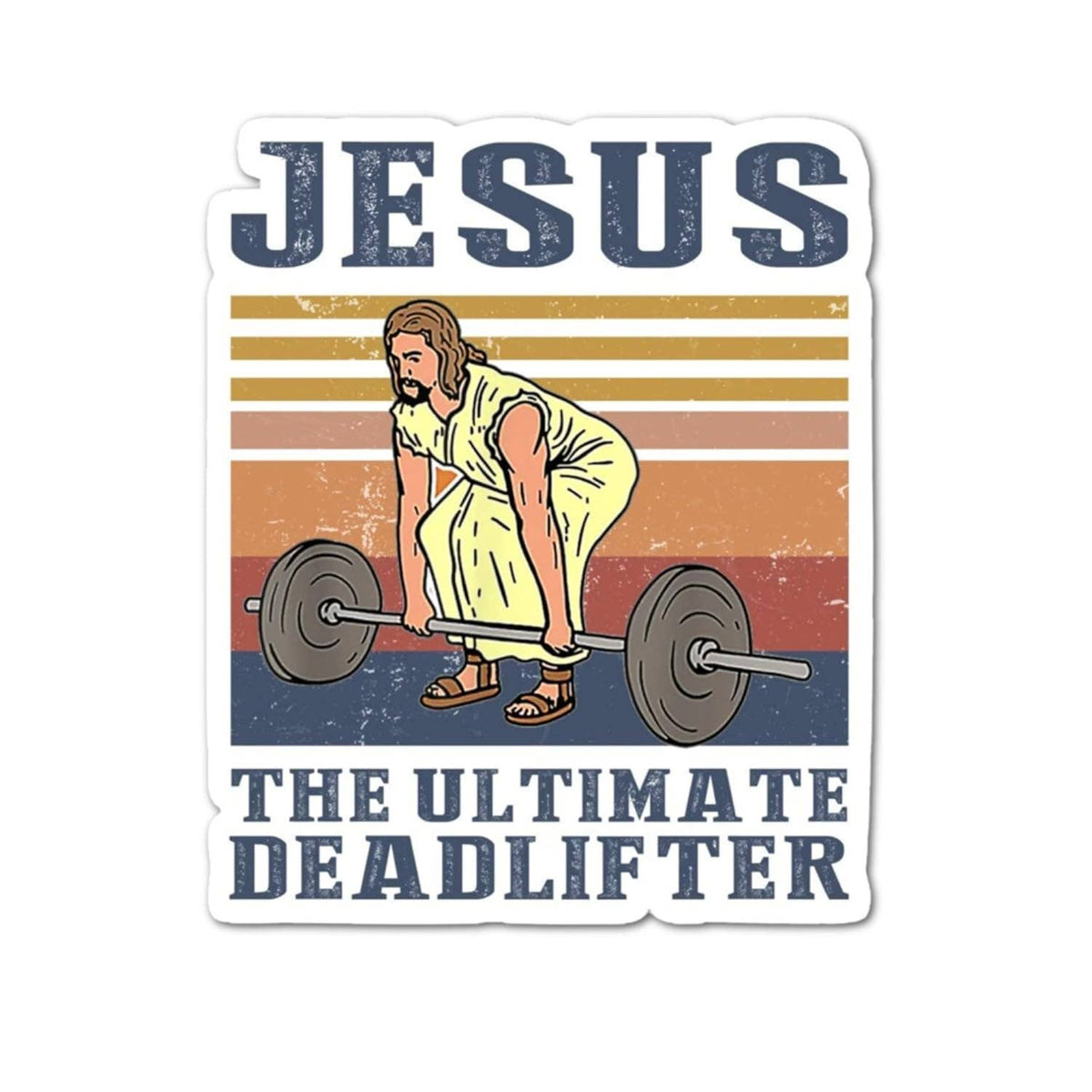 Jesus The Ultimate Deadlifter Lifting Weights God Christian