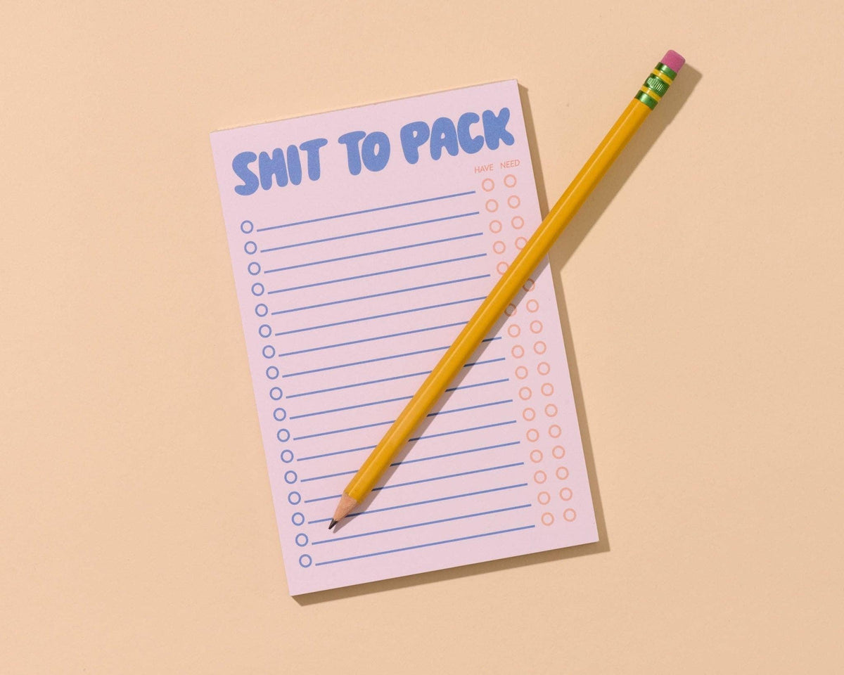 Tearaway Notepad—Shit to Pack