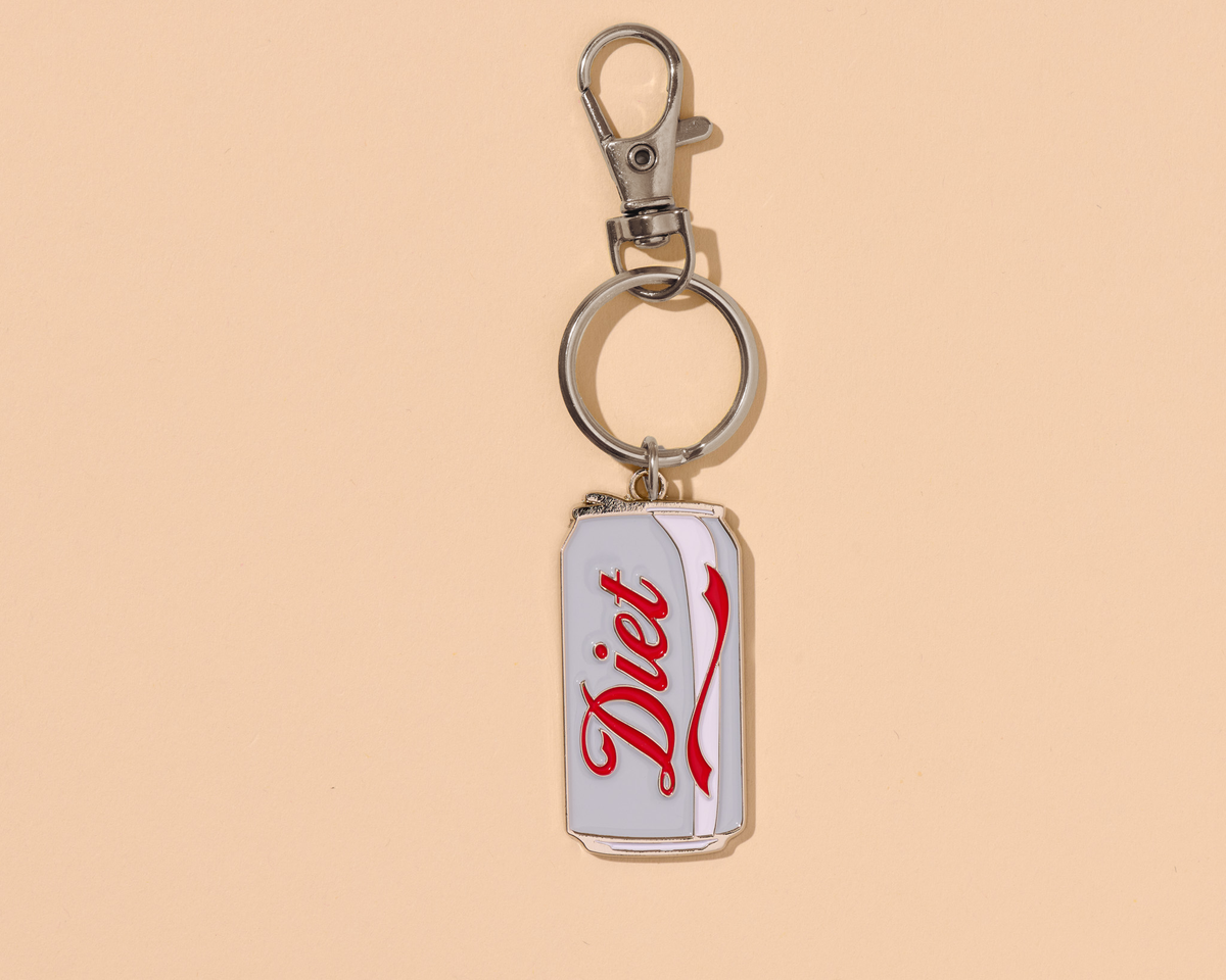 Enamel Keychain—Diet Soda