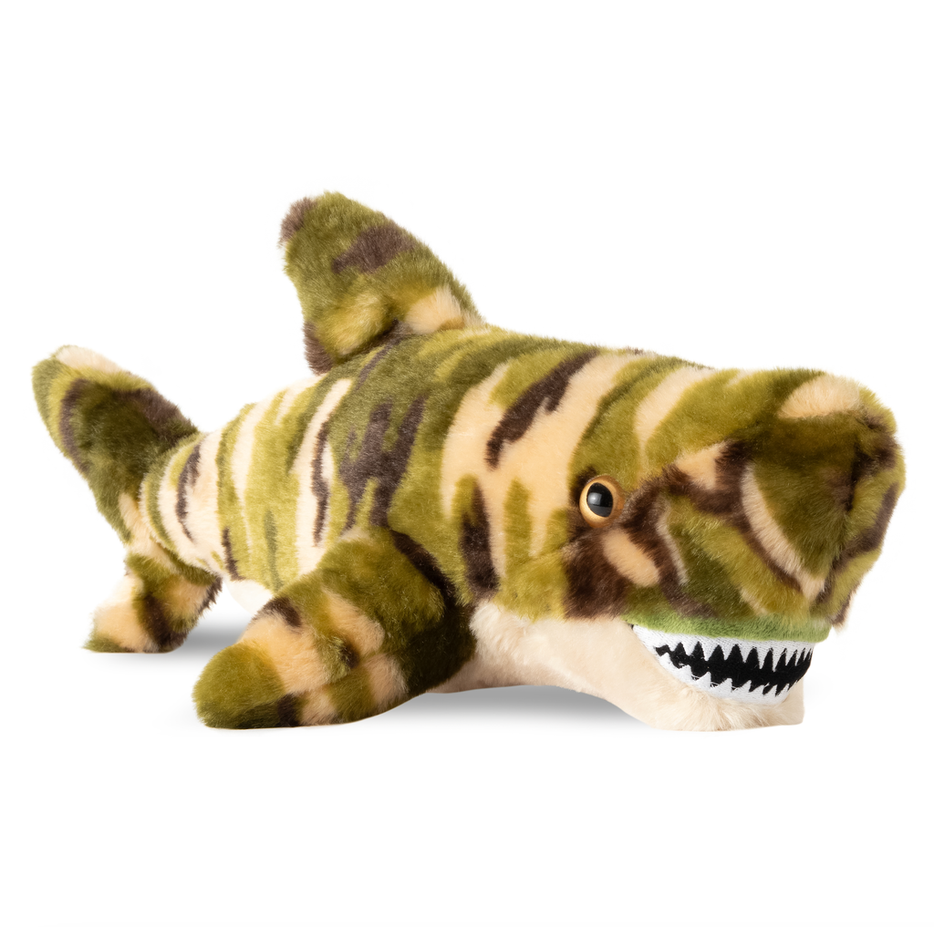 21" Green Camo Tiger Shark