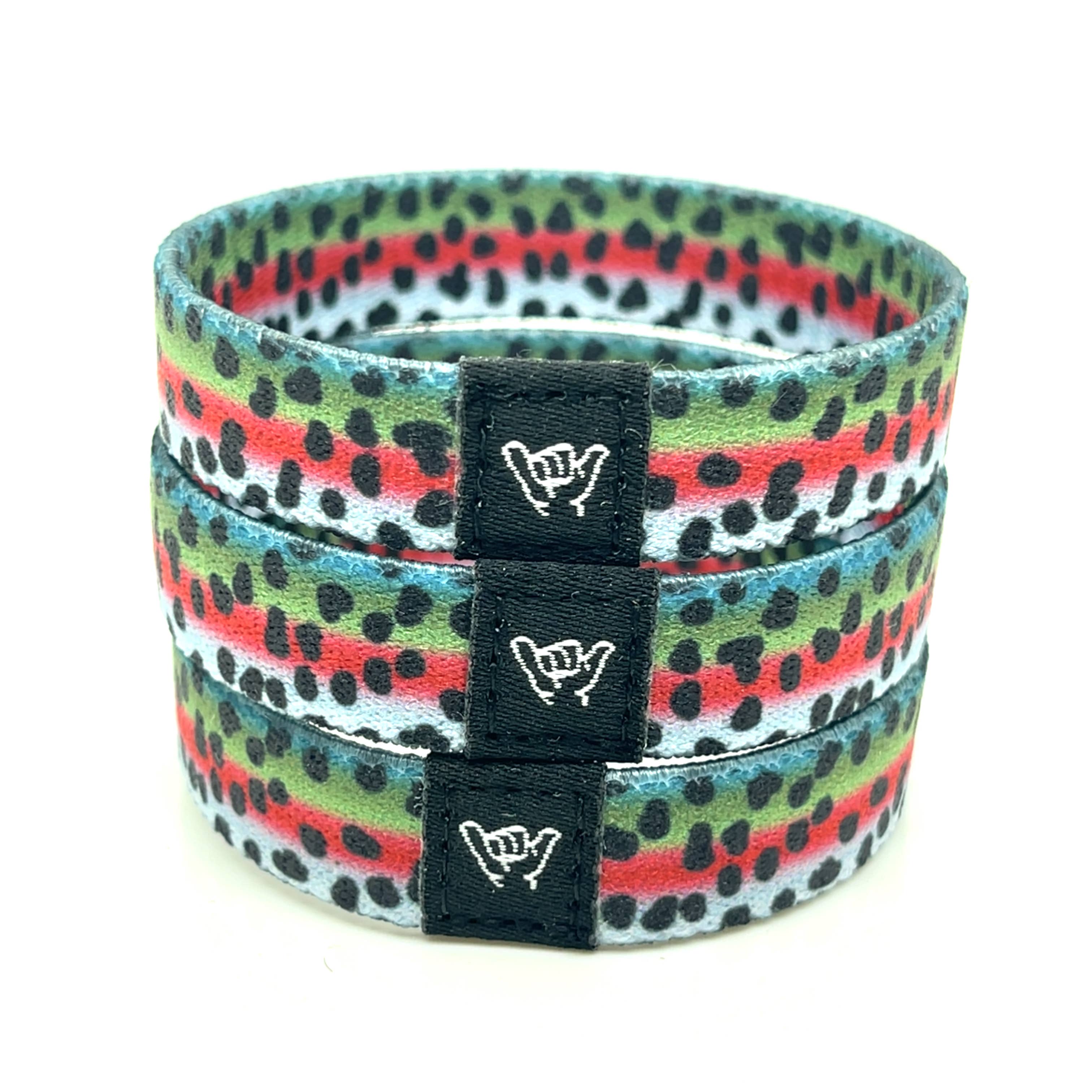 Rainbow Trout Skin Wristband Bracelet