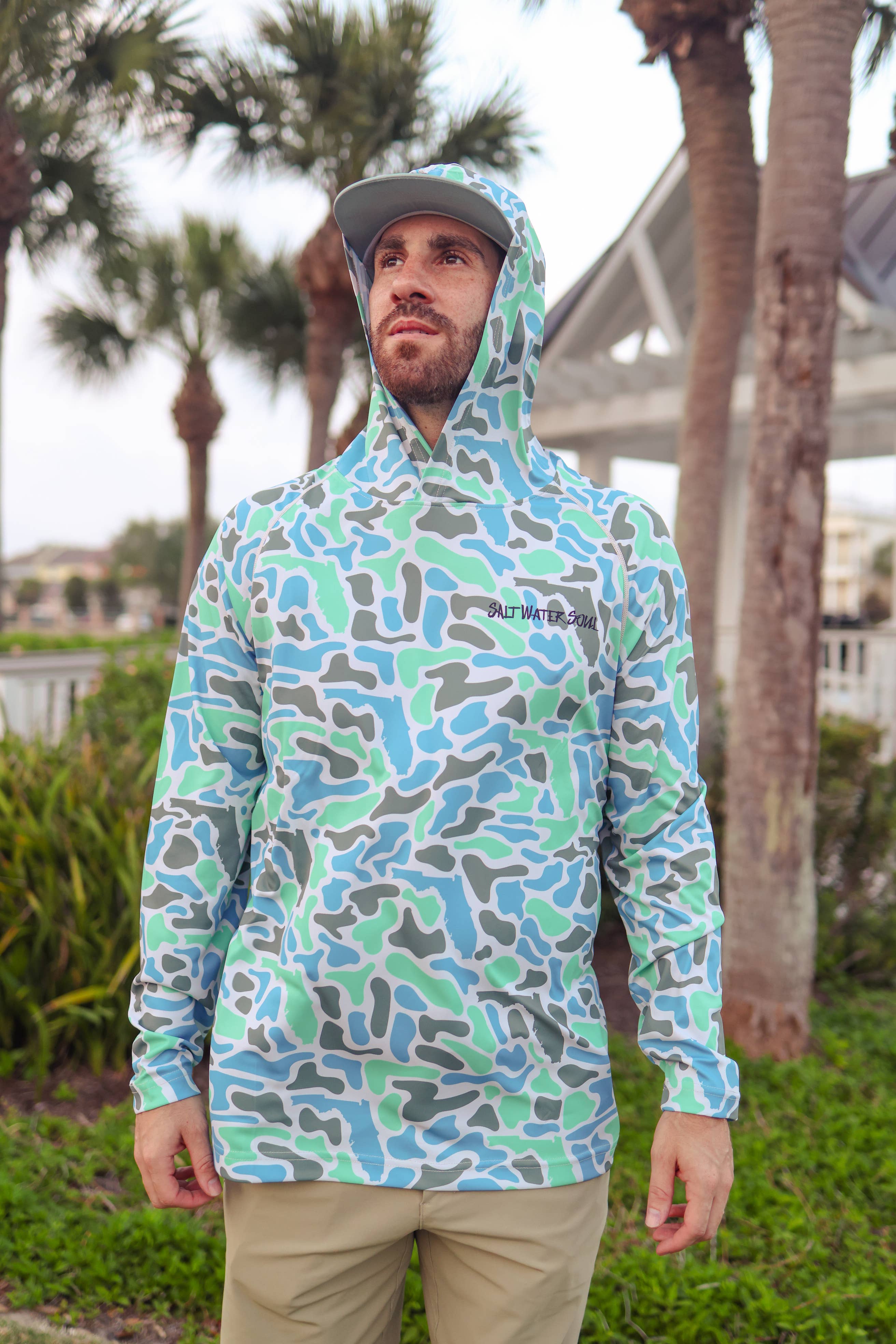 Florida Coastal Camo Performance Hoodie