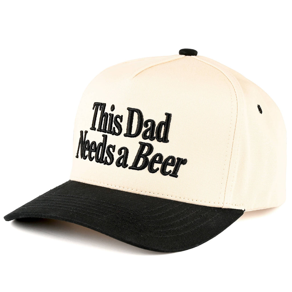 THIS DAD NEEDS A BEER Letter Trucker Cap