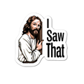 I saw that Jesus sticker
