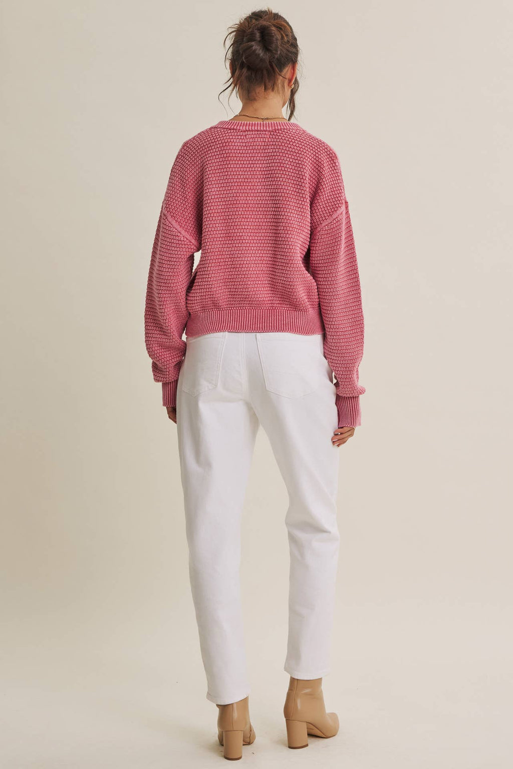 WAFFLE CARDIGAN