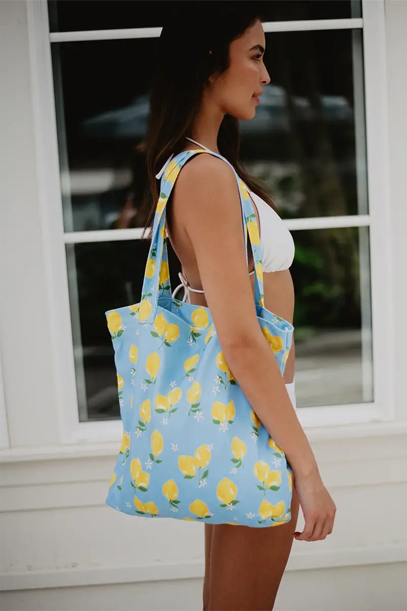 Zesty Lemons Wholesale Beach Tote