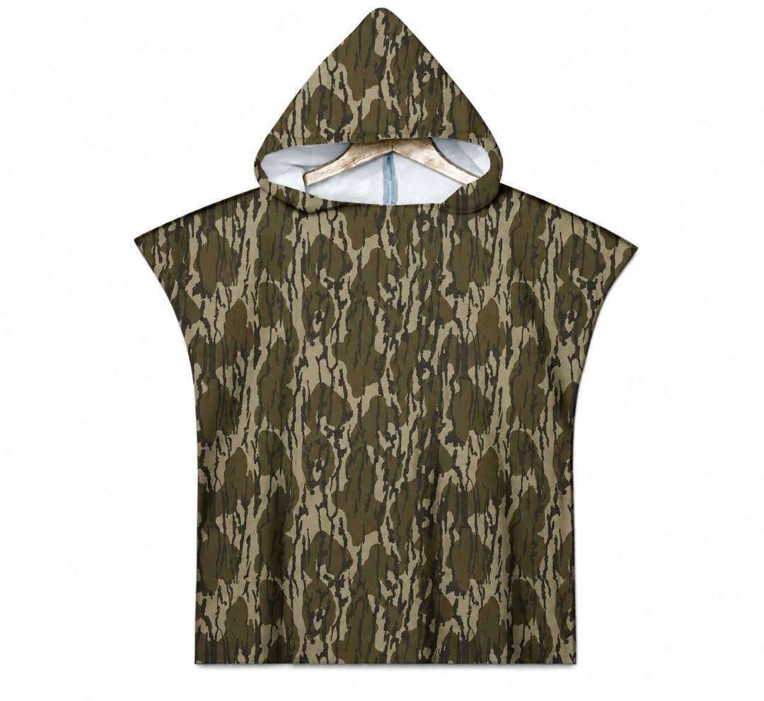 Kids Bottom Camo Hooded Beach Towel