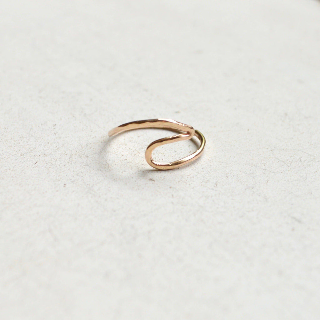 Wave Ring in Sterling or Gold