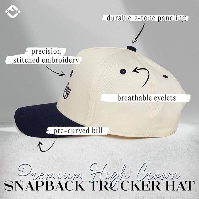 Have a Nice Day - Navy/Beige