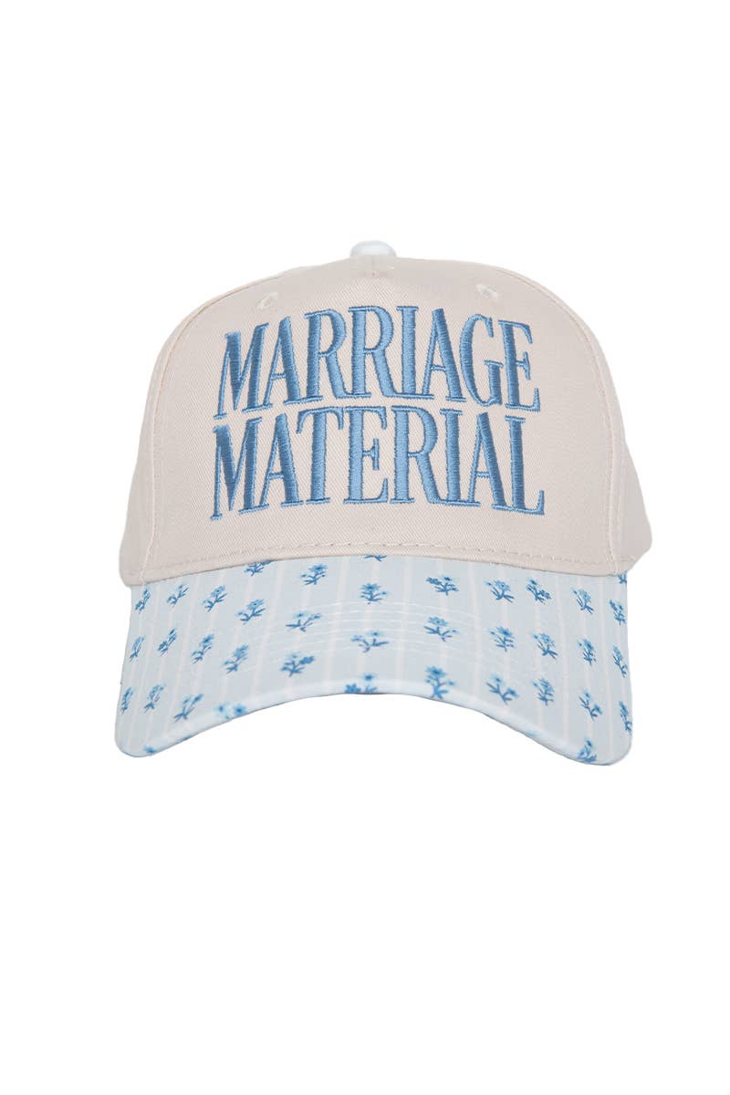 Marriage Material Two-Toned Trucker Hats For Women For Grads