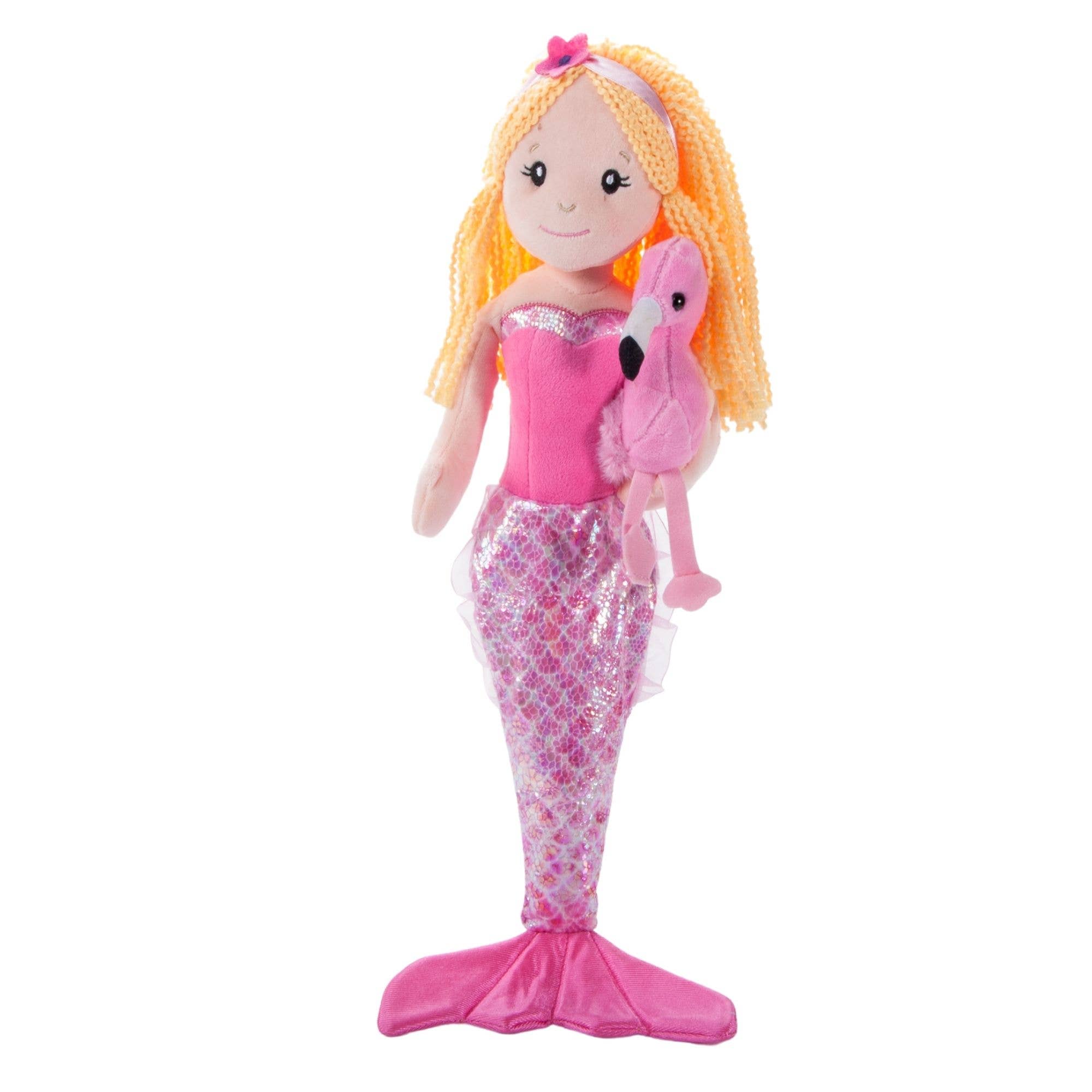 17" Mermaid w/ Flamingo