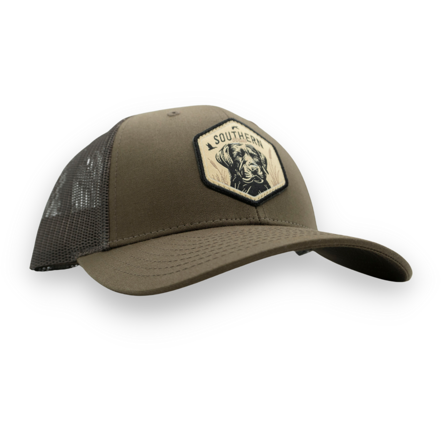 Labrador Hex Patch Trucker