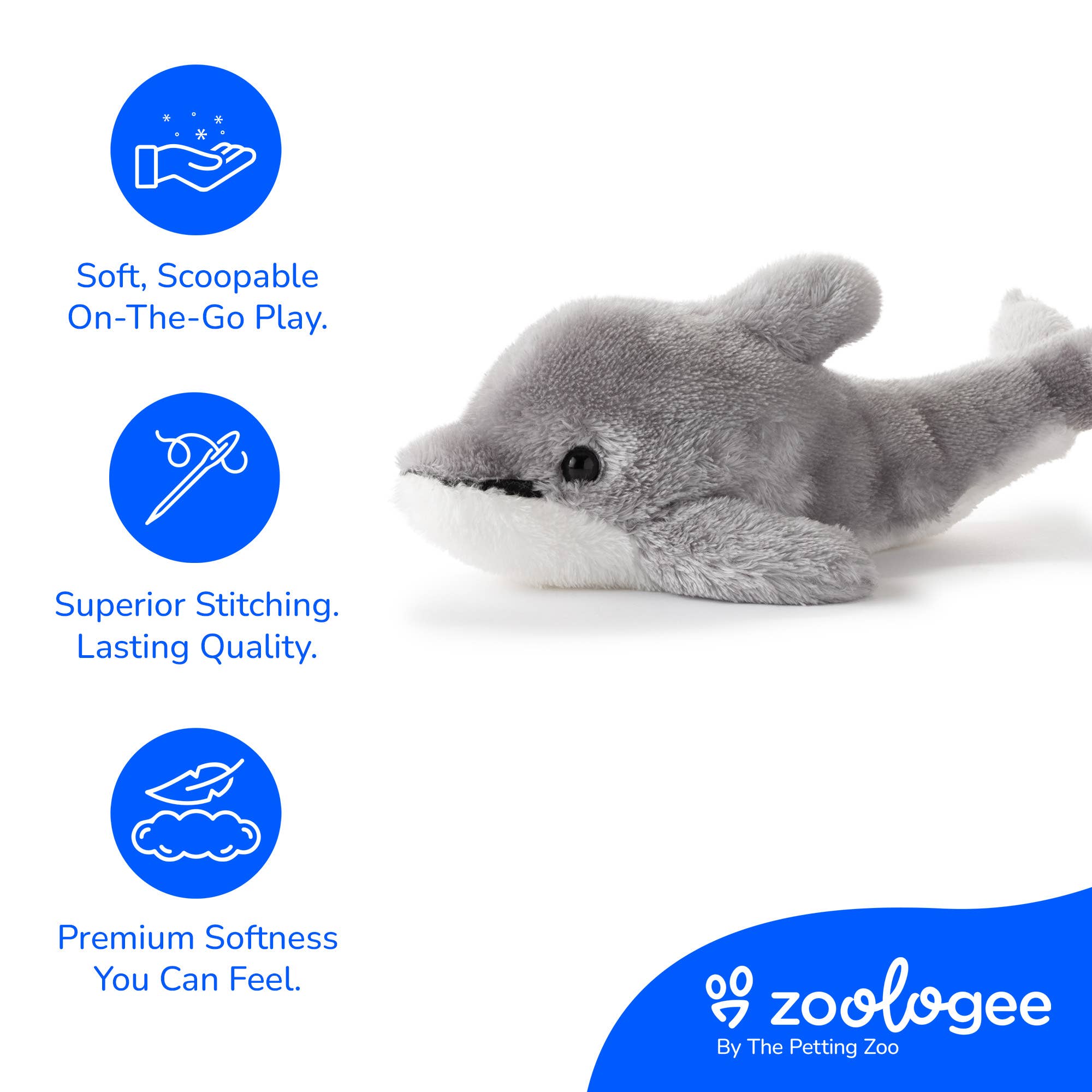 8" Scoopz Dolphin Sea Life