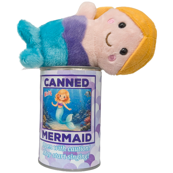 Misty the Canned Mermaid - Mermaid Plush in a Can w/Jokes