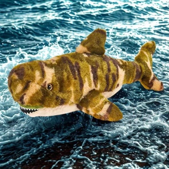 21" Green Camo Tiger Shark