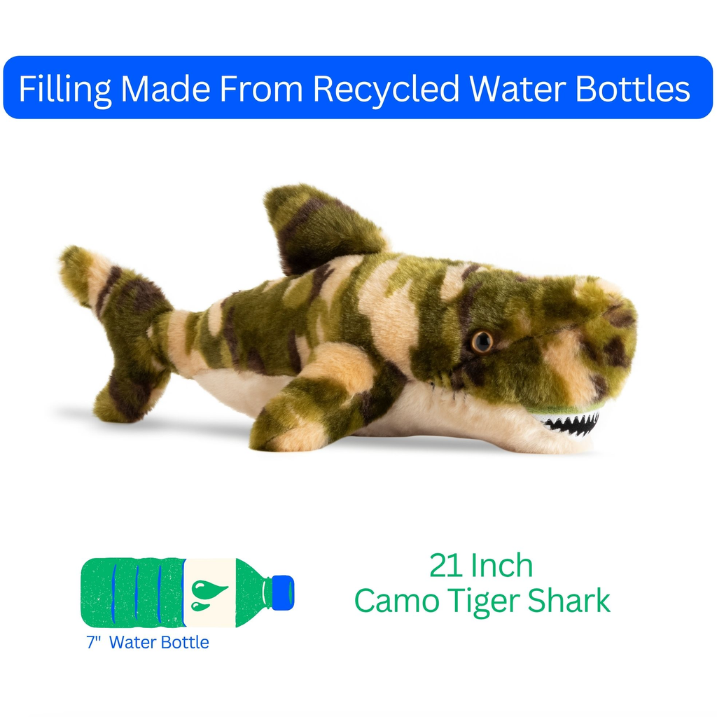 21" Green Camo Tiger Shark
