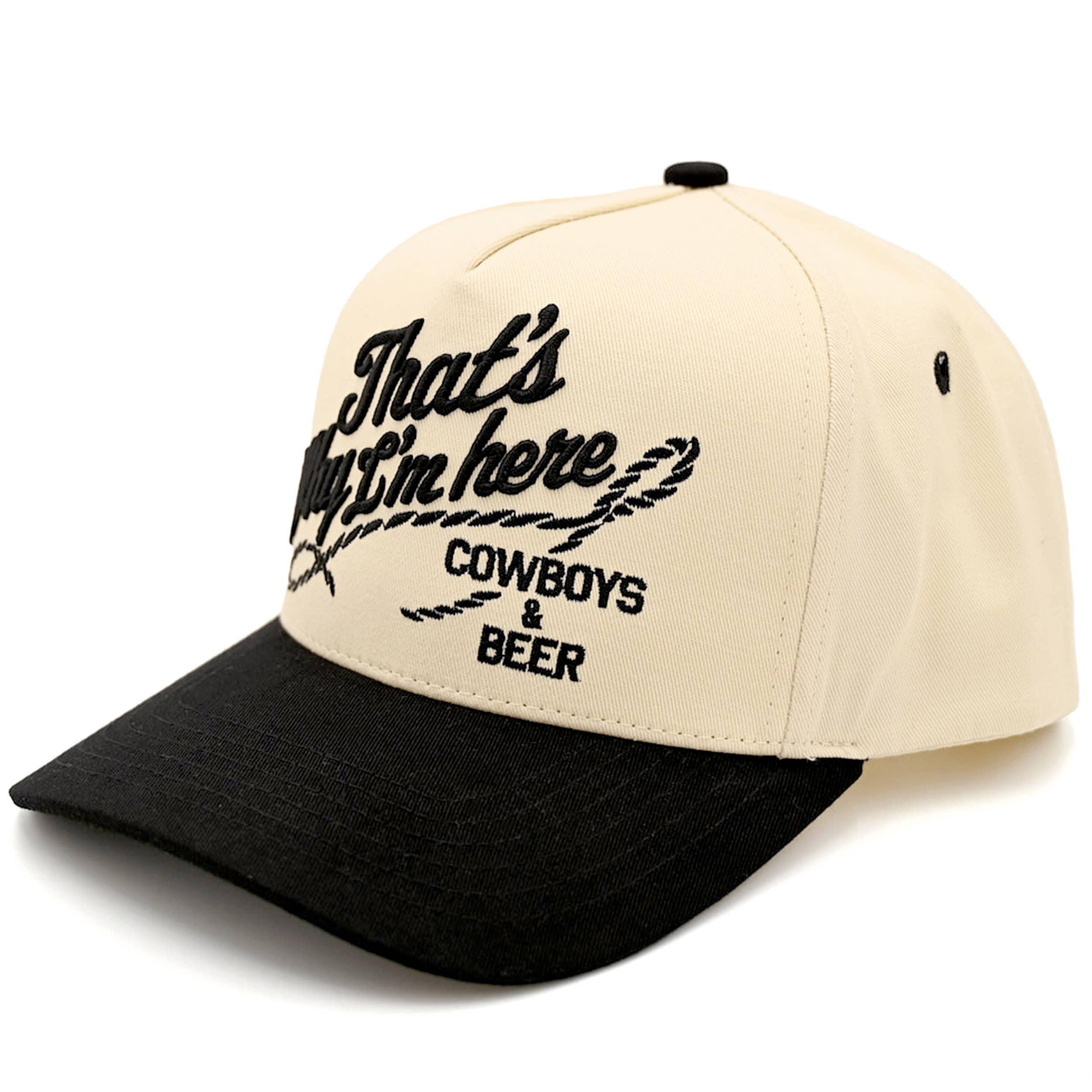 THAT'S WHY I'M HERE Cotton Trucker Cap