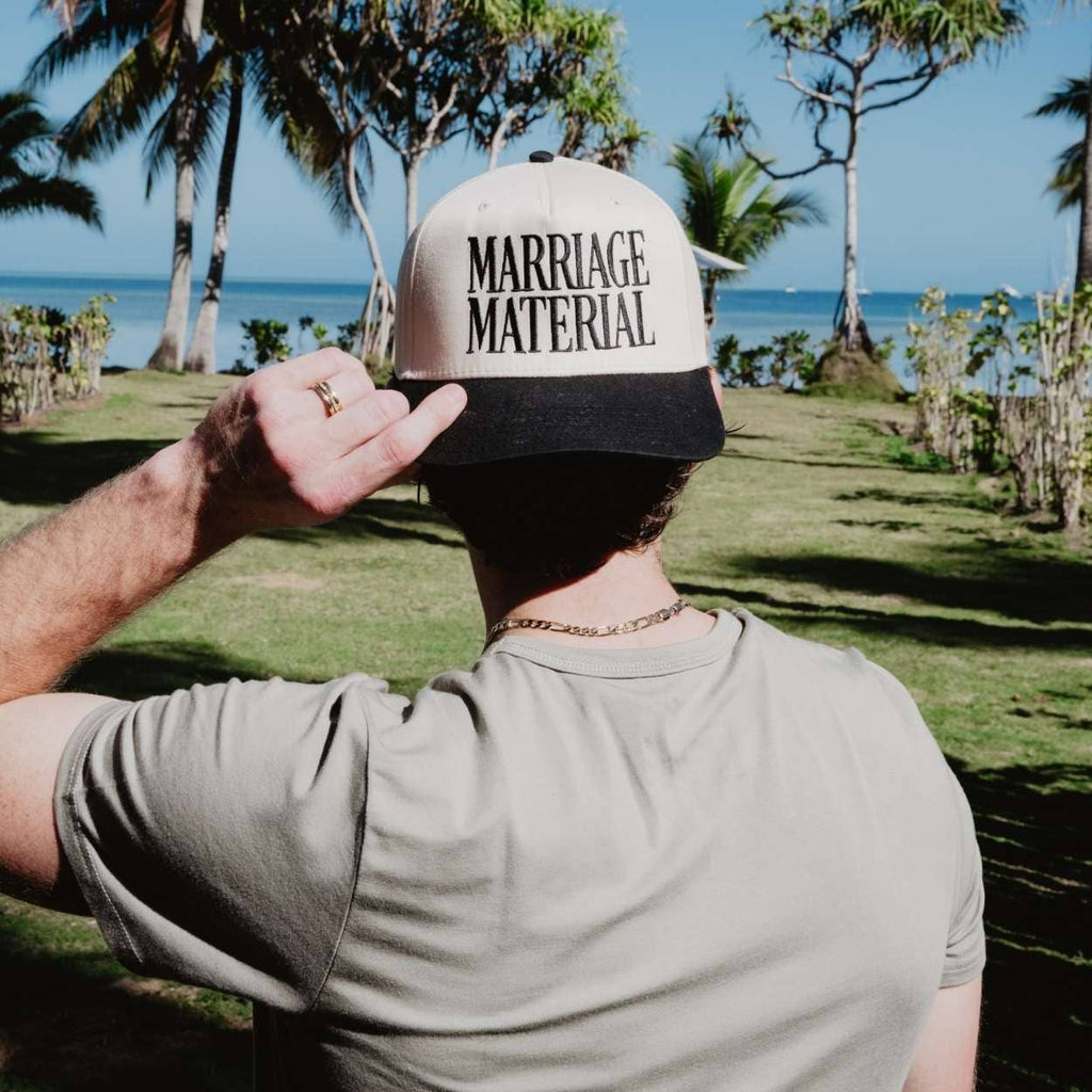 Marriage Material Two-Toned Trucker Hats For Women For Grads