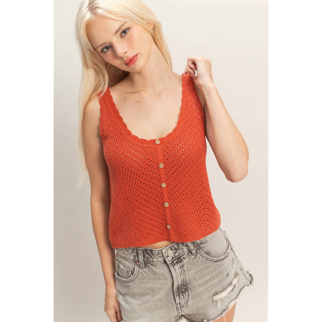 Open Knit Tank
