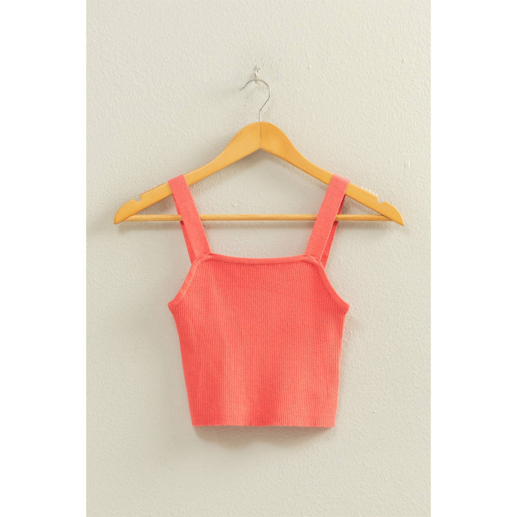 Ribbed Cropped Tank