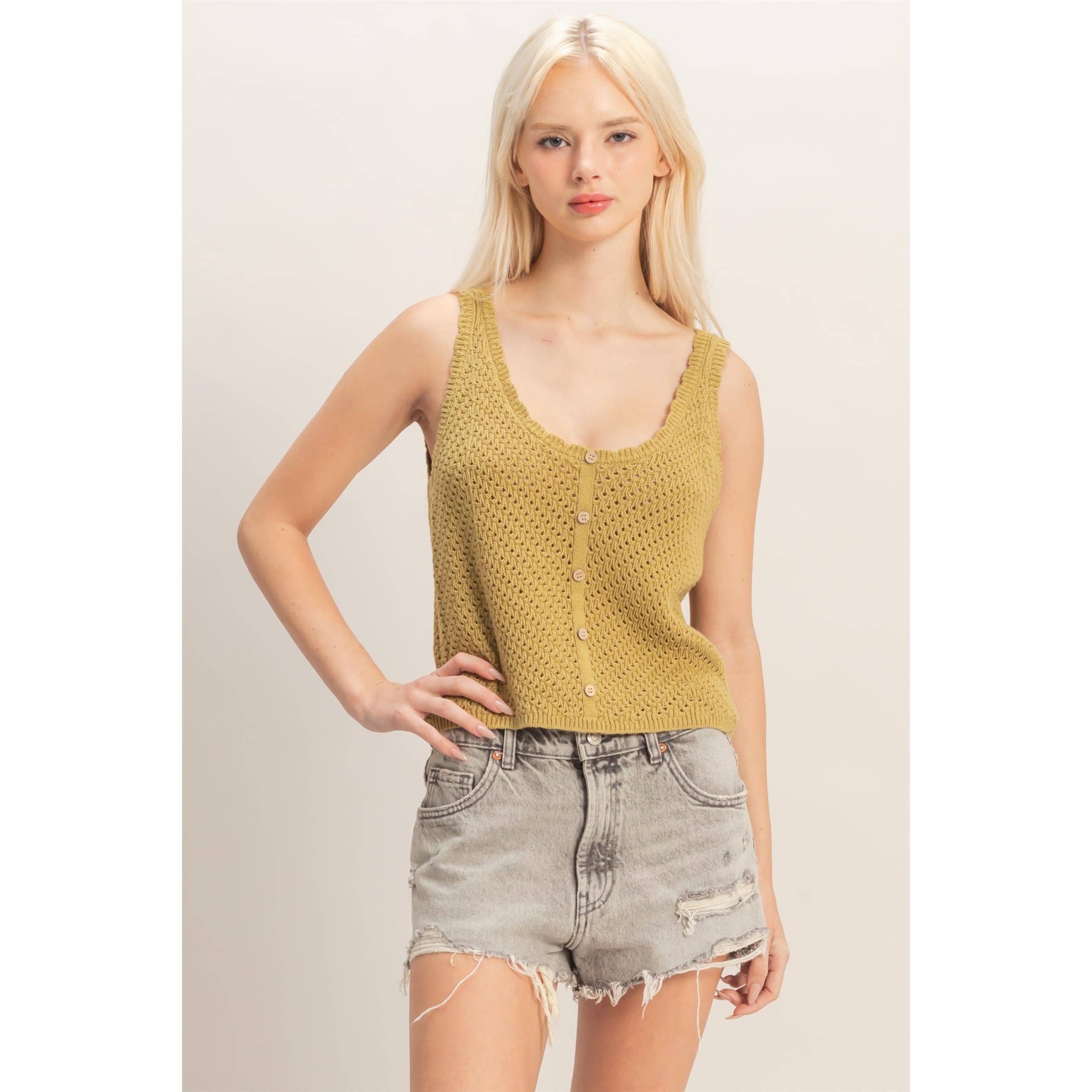 Open Knit Tank