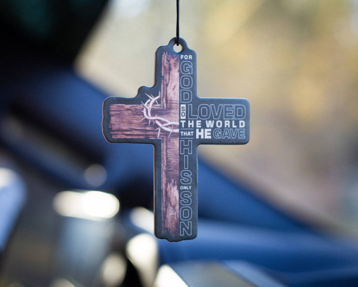 Wooden Cross - air freshener