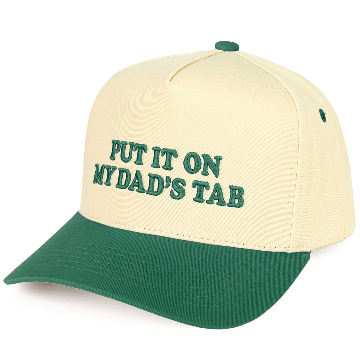 C.C PUT IT ON MY DAD'S TAB Letter Trucker Hat