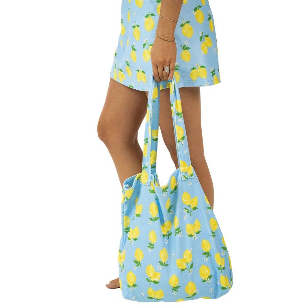 Zesty Lemons Wholesale Beach Tote