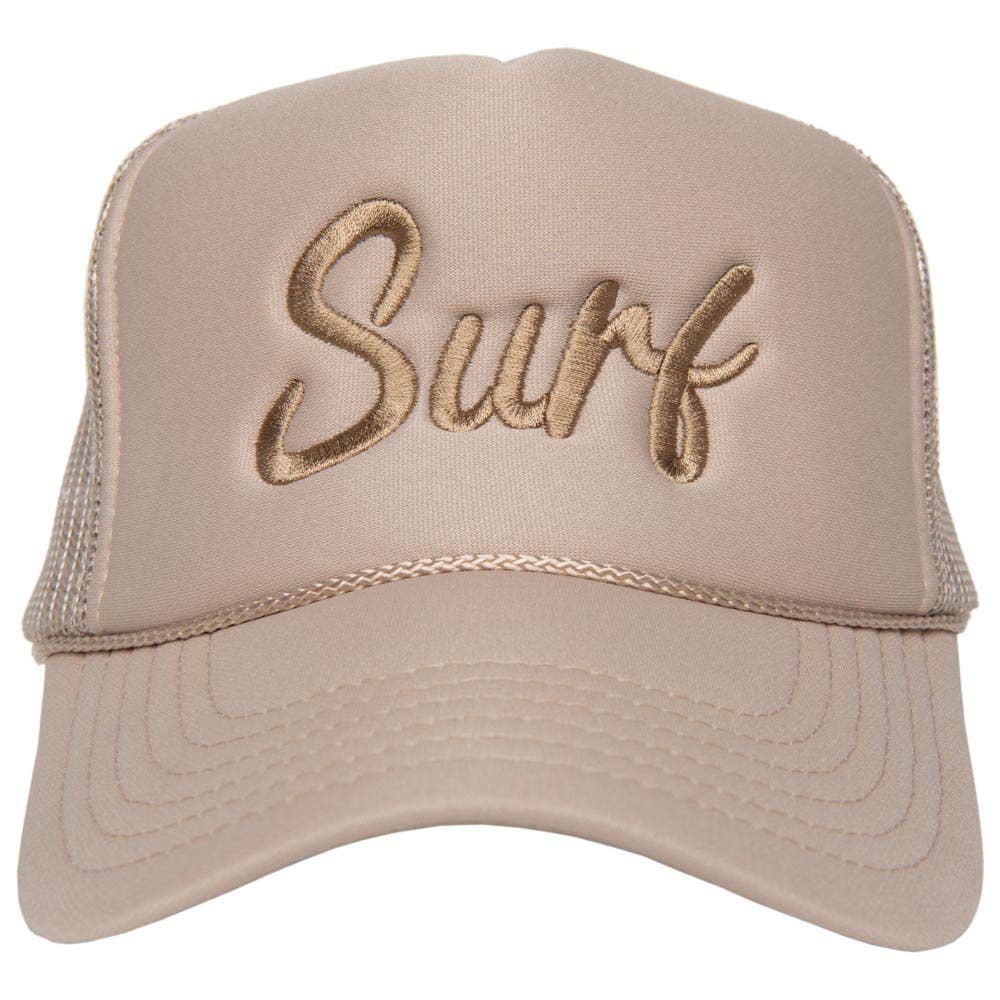 Surf Cursive Foam Trucker Cap