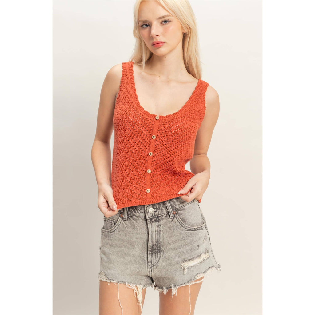 Open Knit Tank