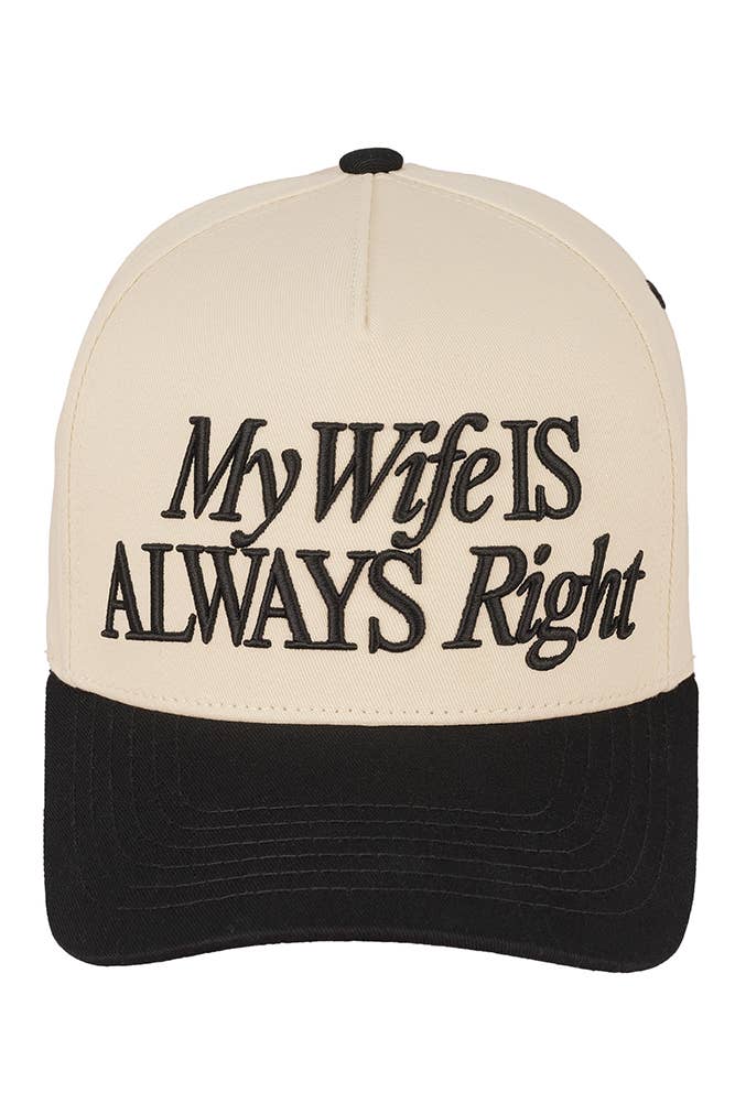MY WIFE IS ALWAYS RIGHT Cap