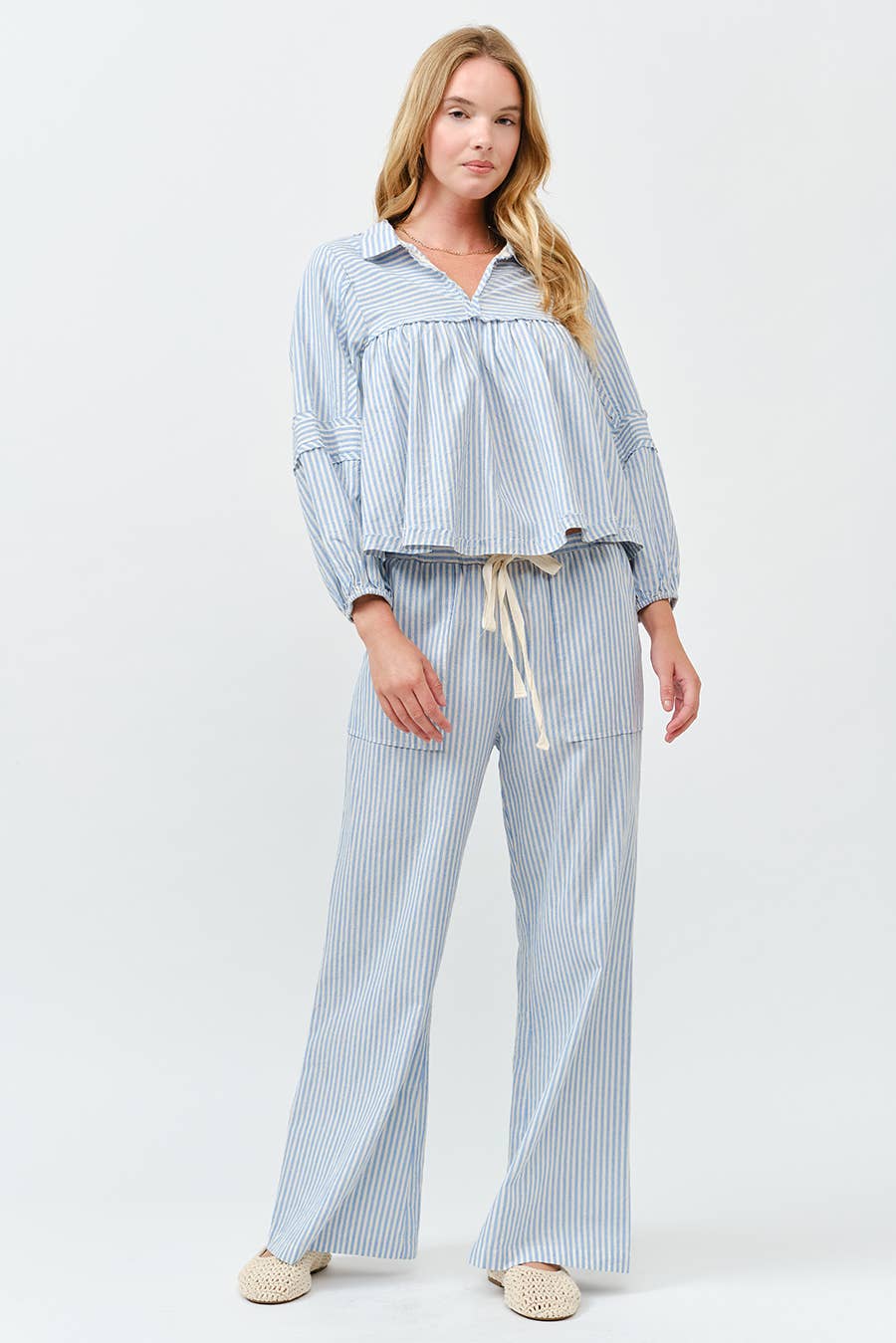 Striped Linen Pant