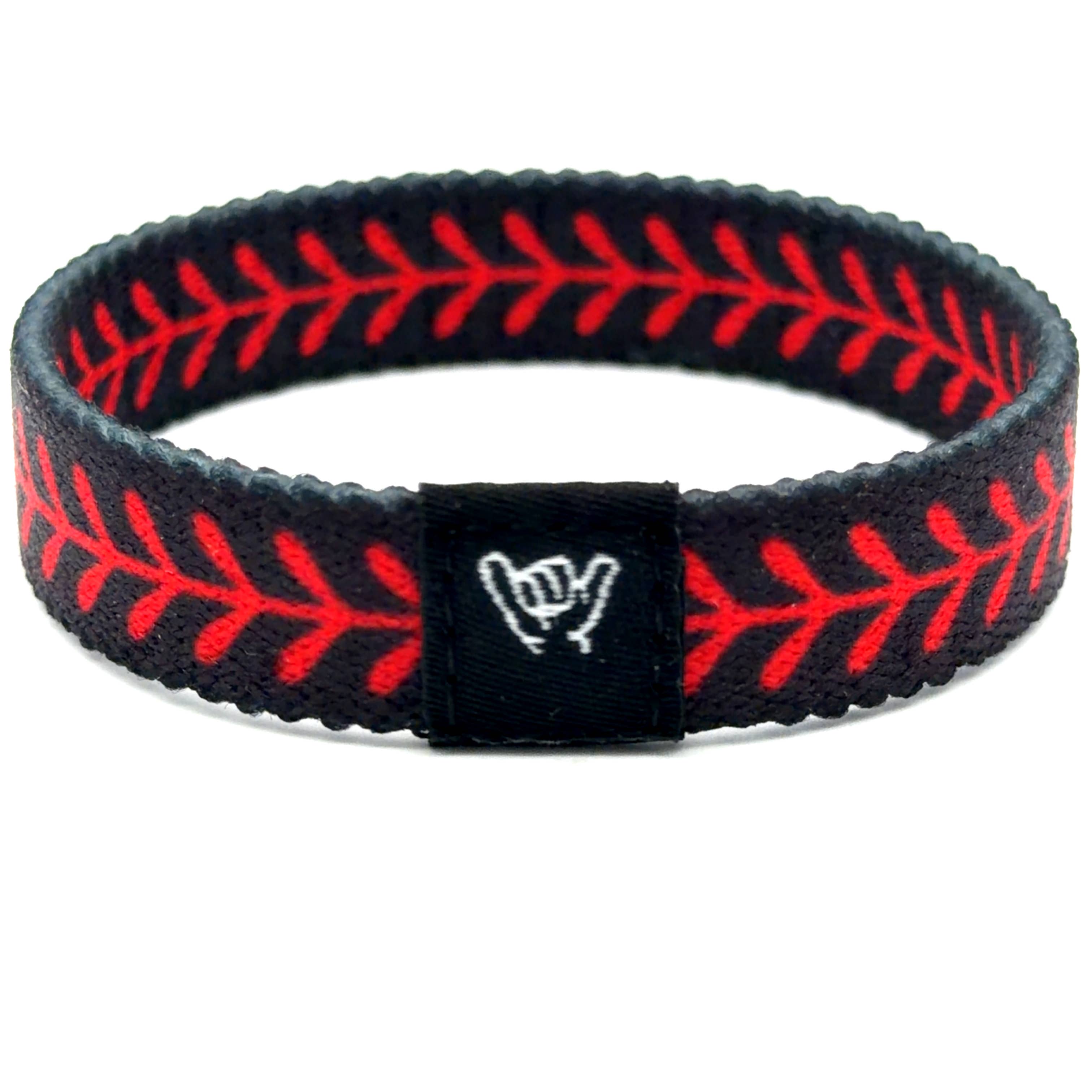 Black Baseball Wristband Bracelet