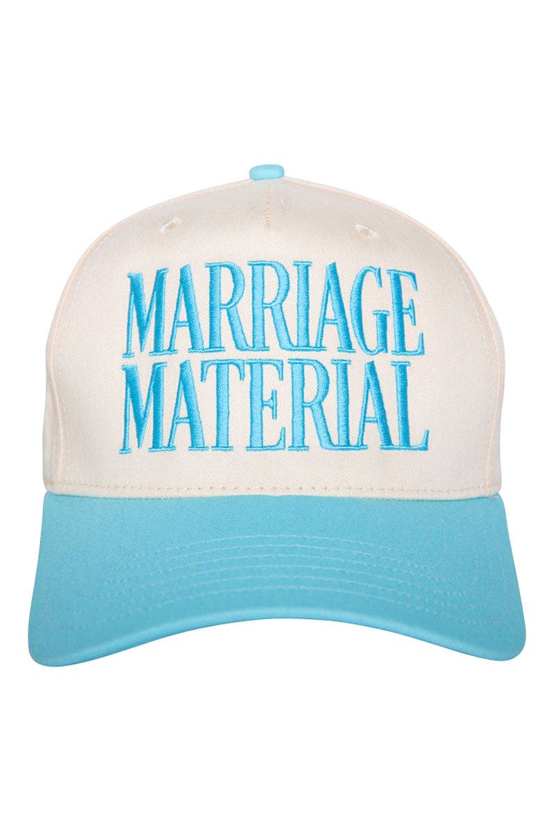 Marriage Material Two-Toned Trucker Hats For Women For Grads