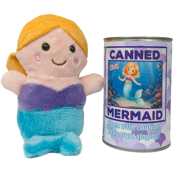 Misty the Canned Mermaid - Mermaid Plush in a Can w/Jokes