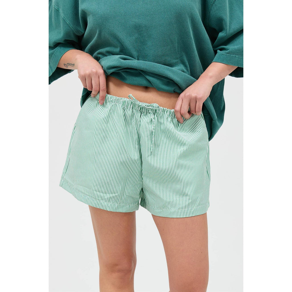 Striped Drawstring Shorts