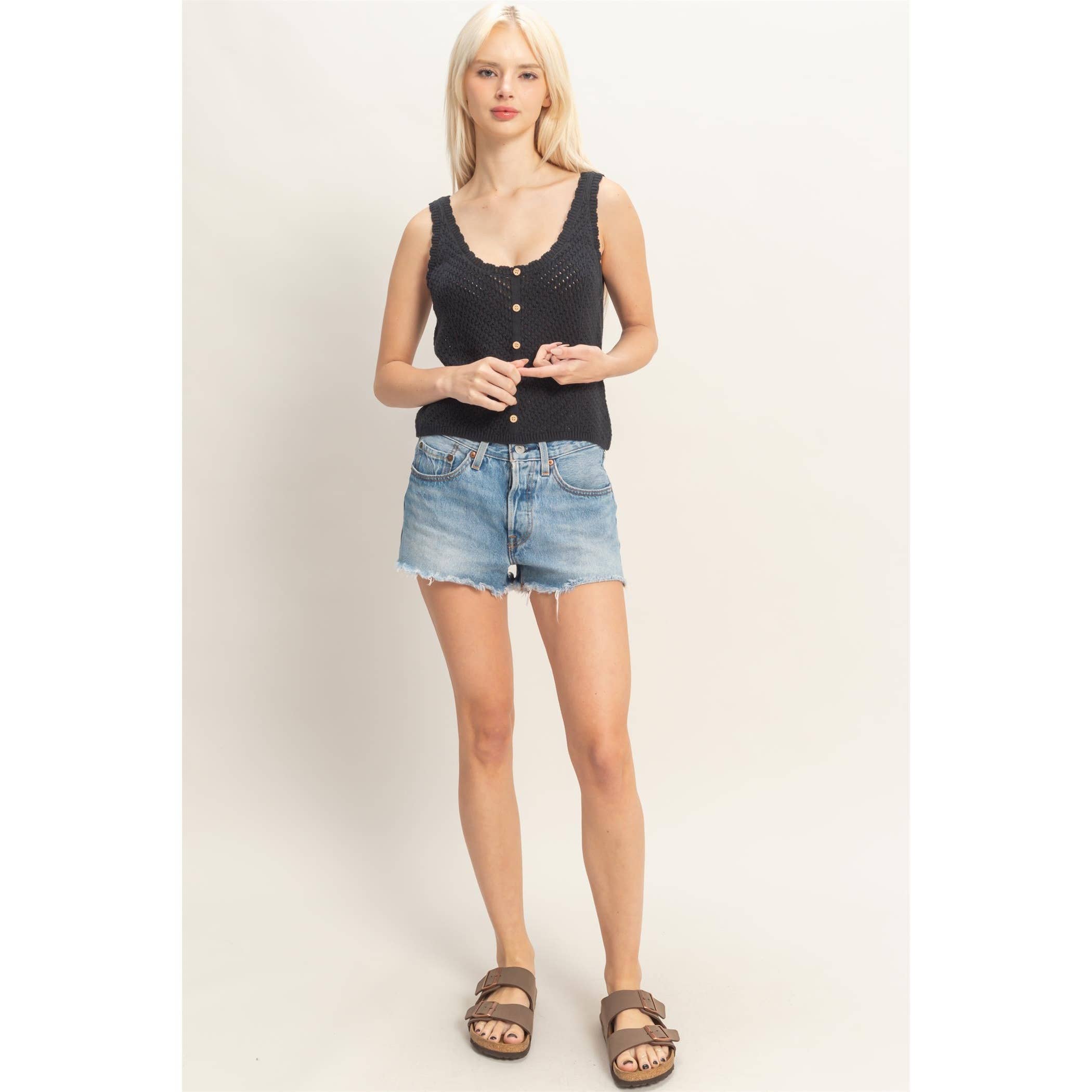 Open Knit Tank