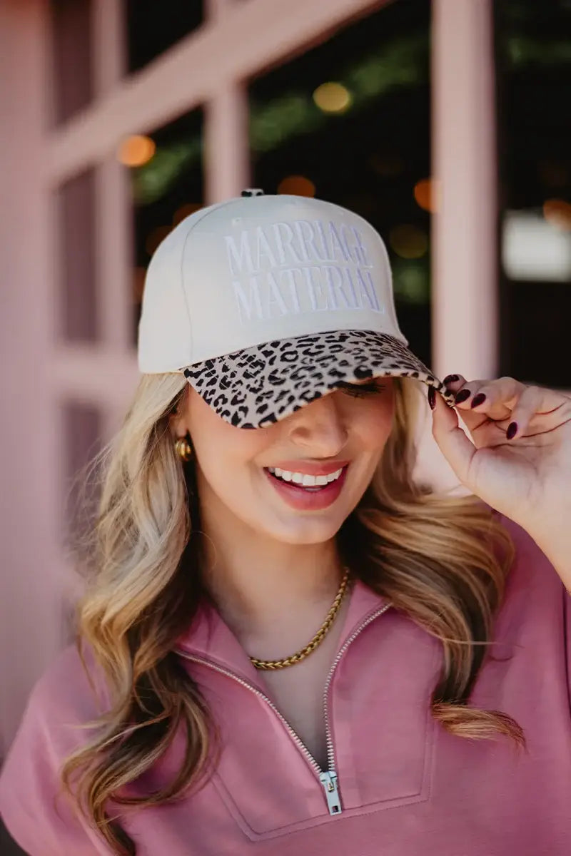 Marriage Material Two-Toned Trucker Hats For Women For Grads