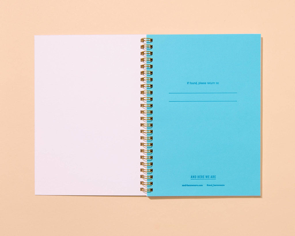 Letterpress A5 Spiral Notebook (Lined)—Mallard Ducks
