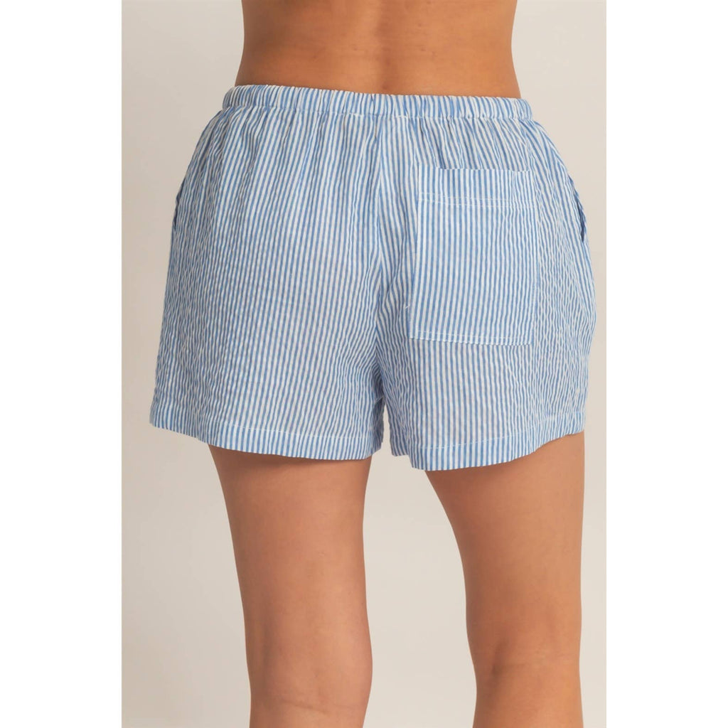 Striped Drawstring Shorts