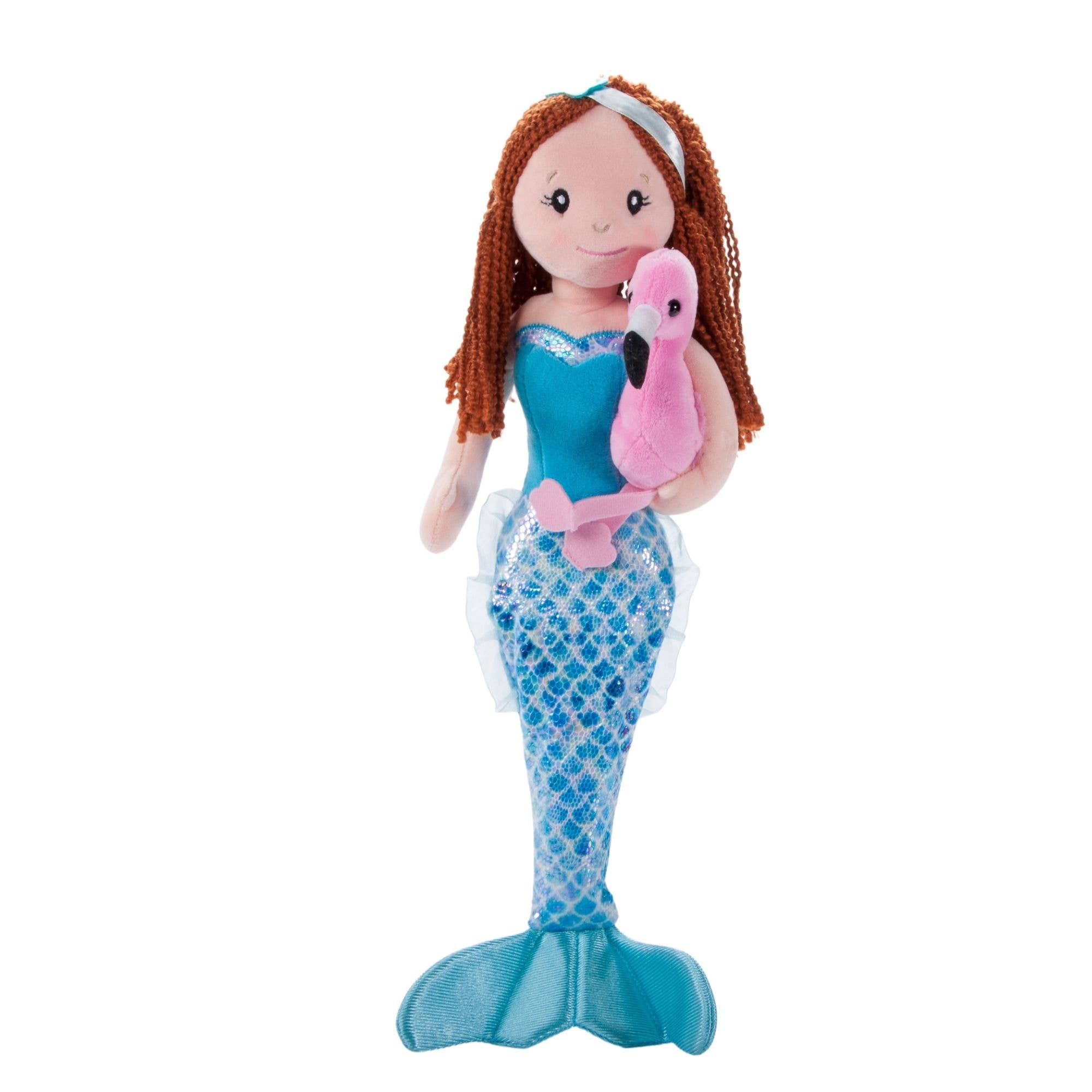 17" Mermaid w/ Flamingo
