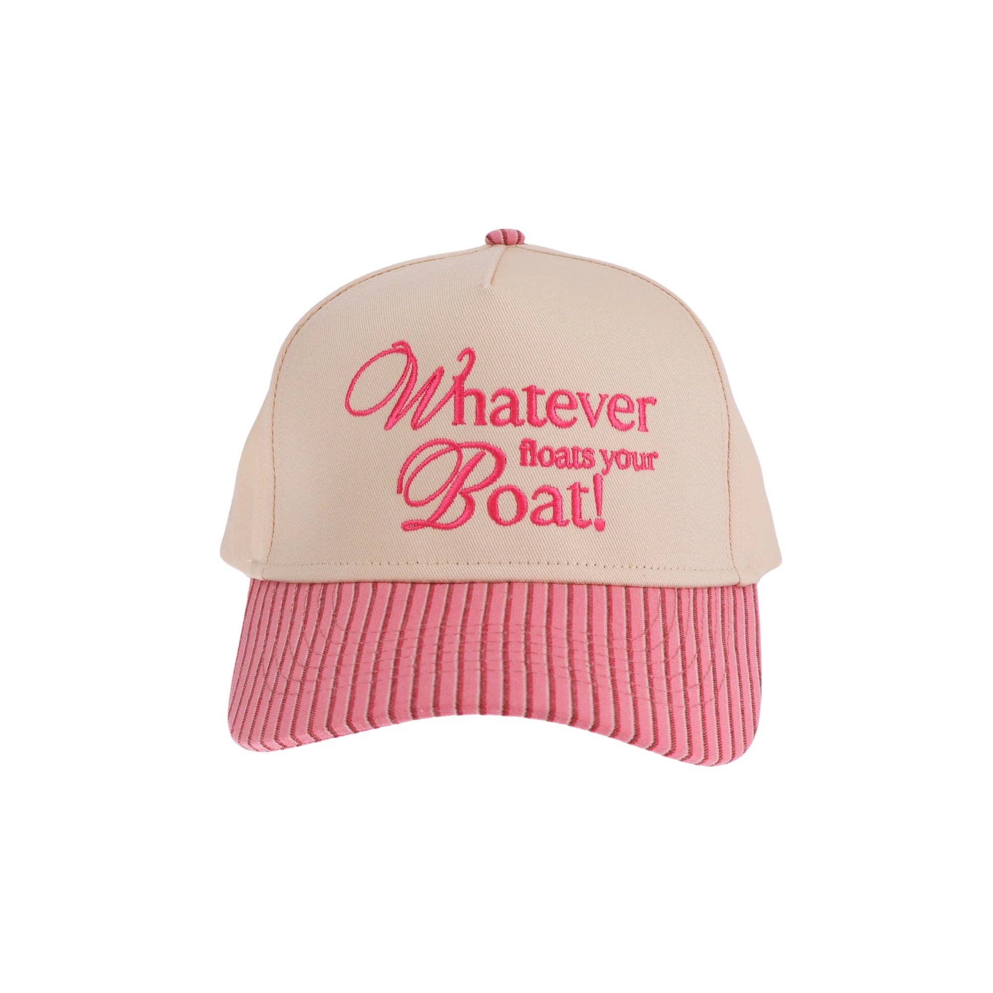Whatever Floats Your Boat Embroidered Trucker Hat