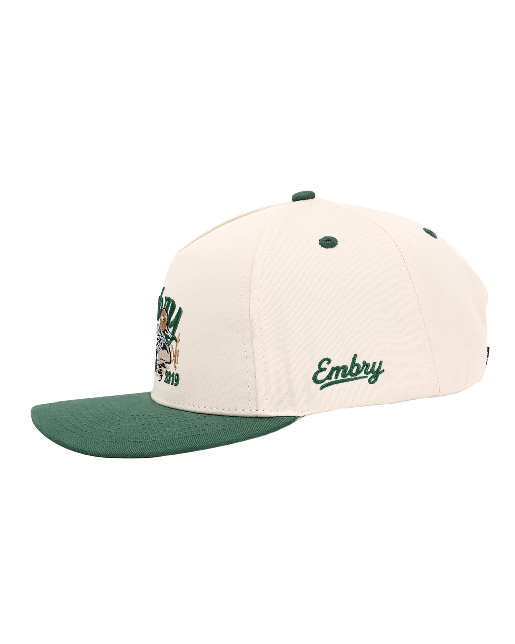 Cream/Green "Sprig" Trucker