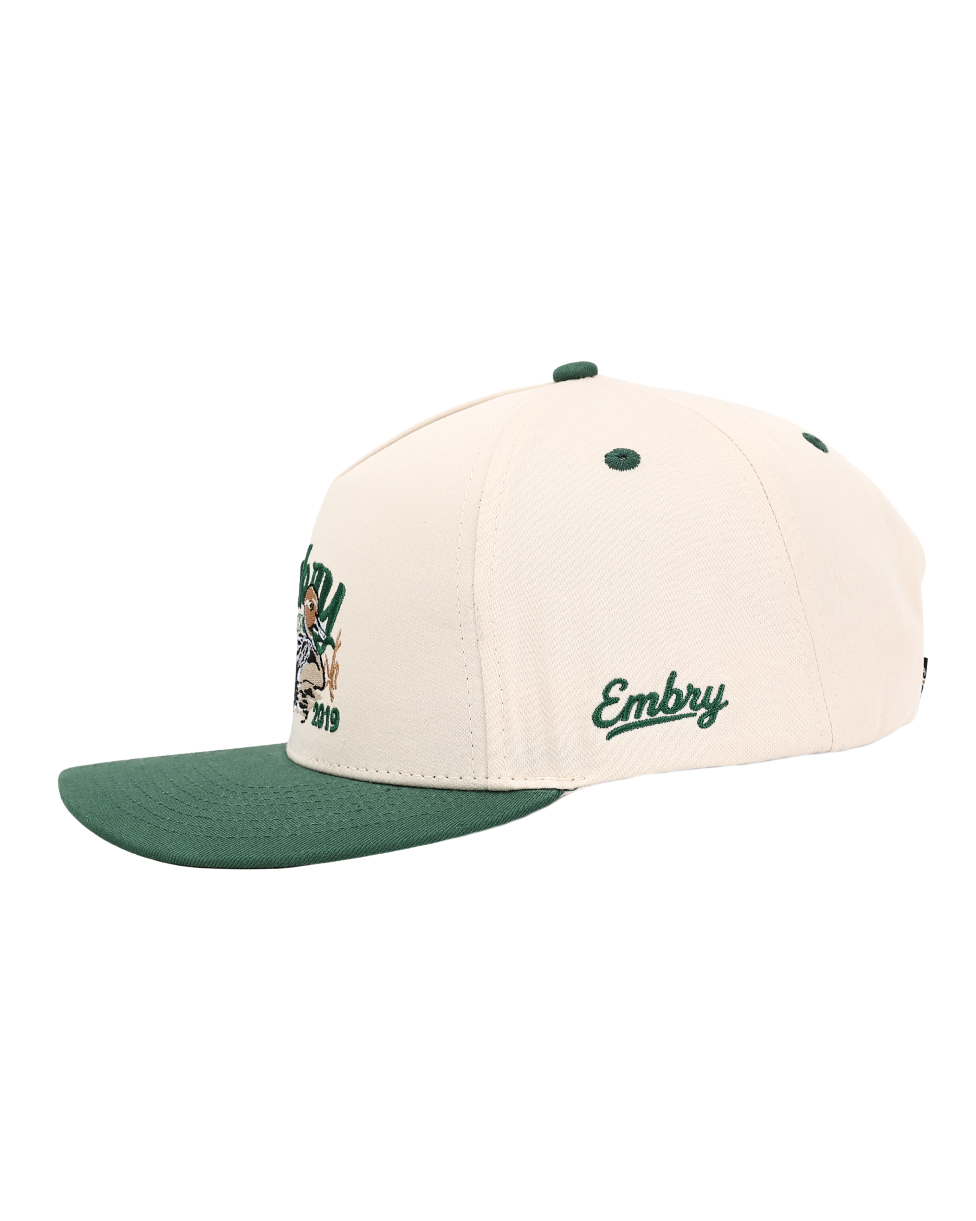 Cream/Green "Sprig" Trucker